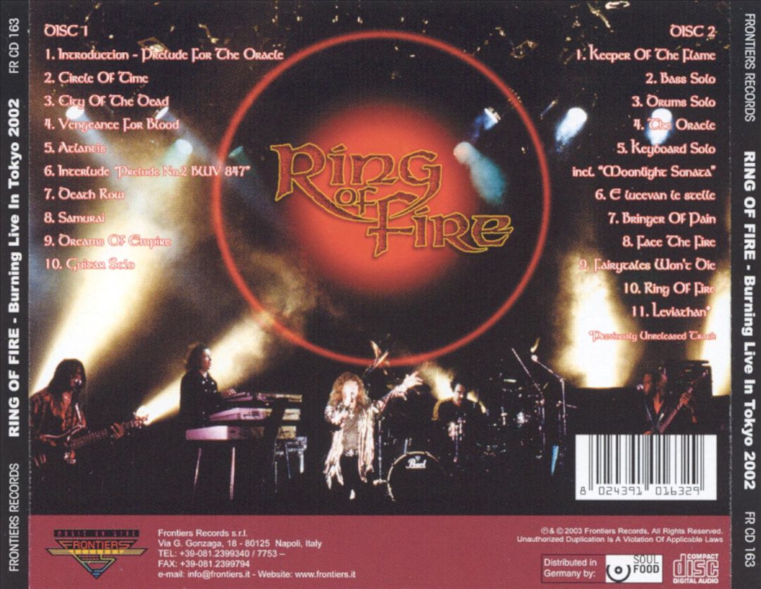Burning Live in Tokyo 2002 cover art
