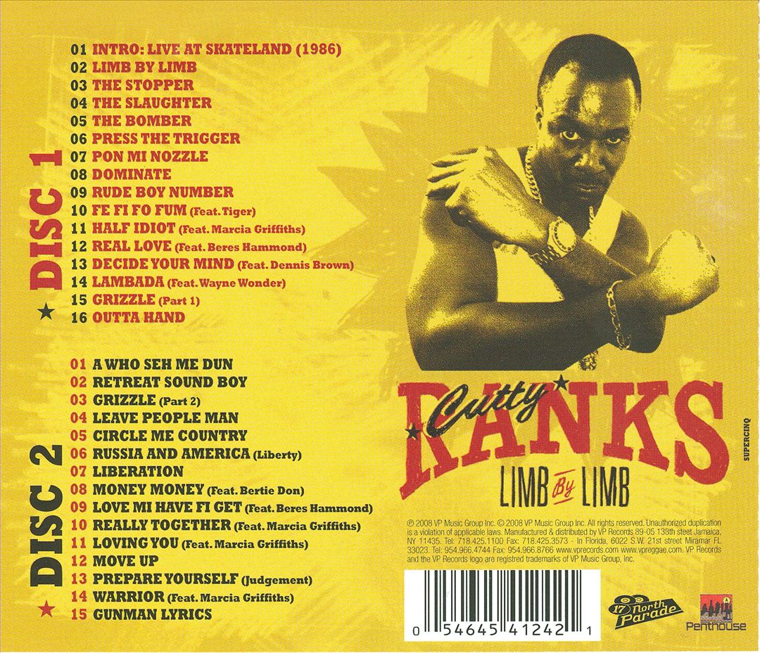 Reggae Anthology: Cutty Ranks - Limb by Limb cover art