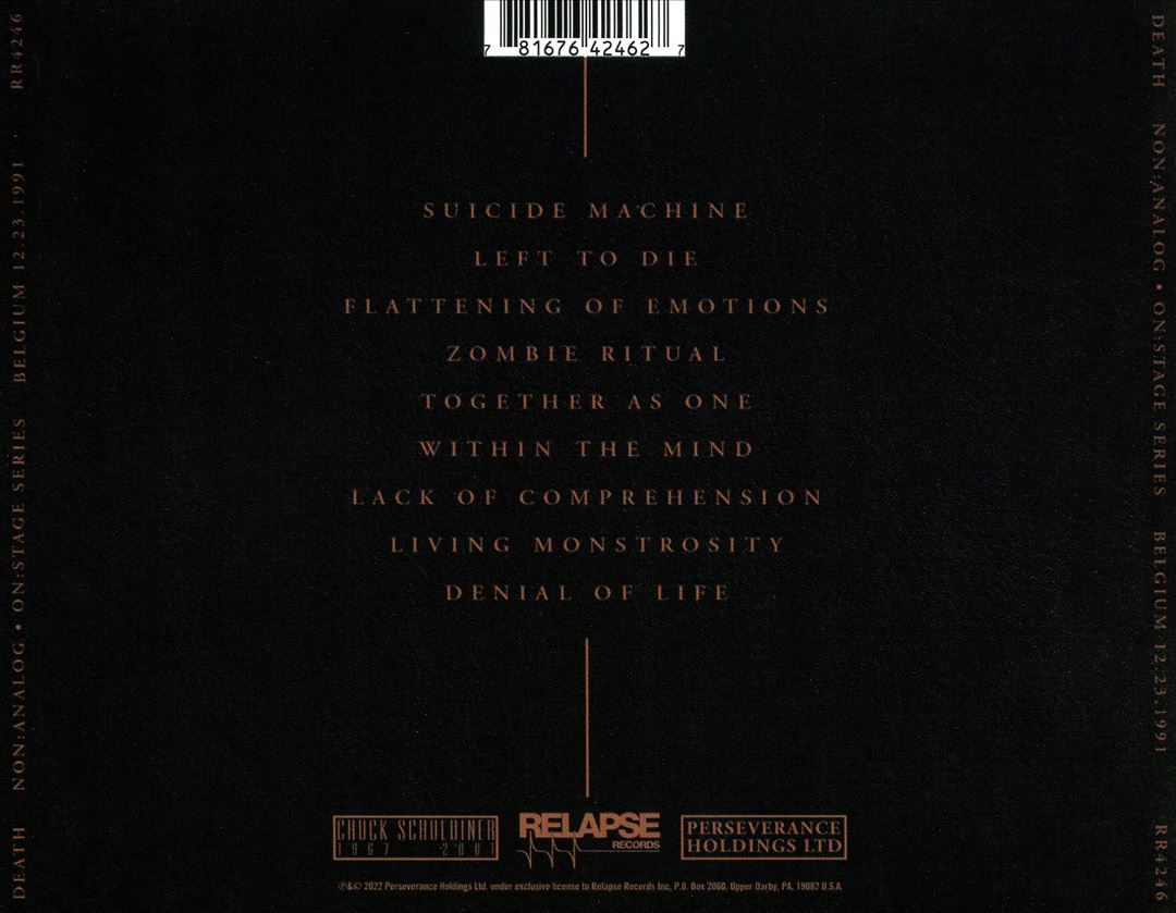Non Analog On Stage Series: Belgium, December 23, 1991 cover art