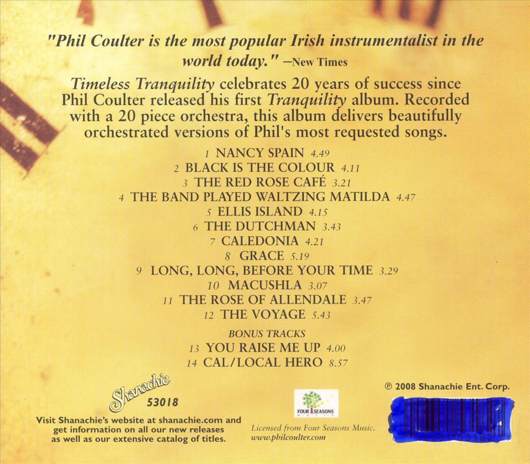Timeless Tranquility: 20 Year Celebration cover art
