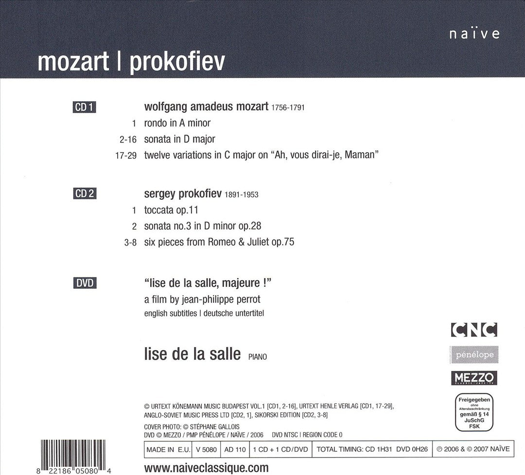 Piano Works by Mozart & Prokofiev [includes DVD] cover art