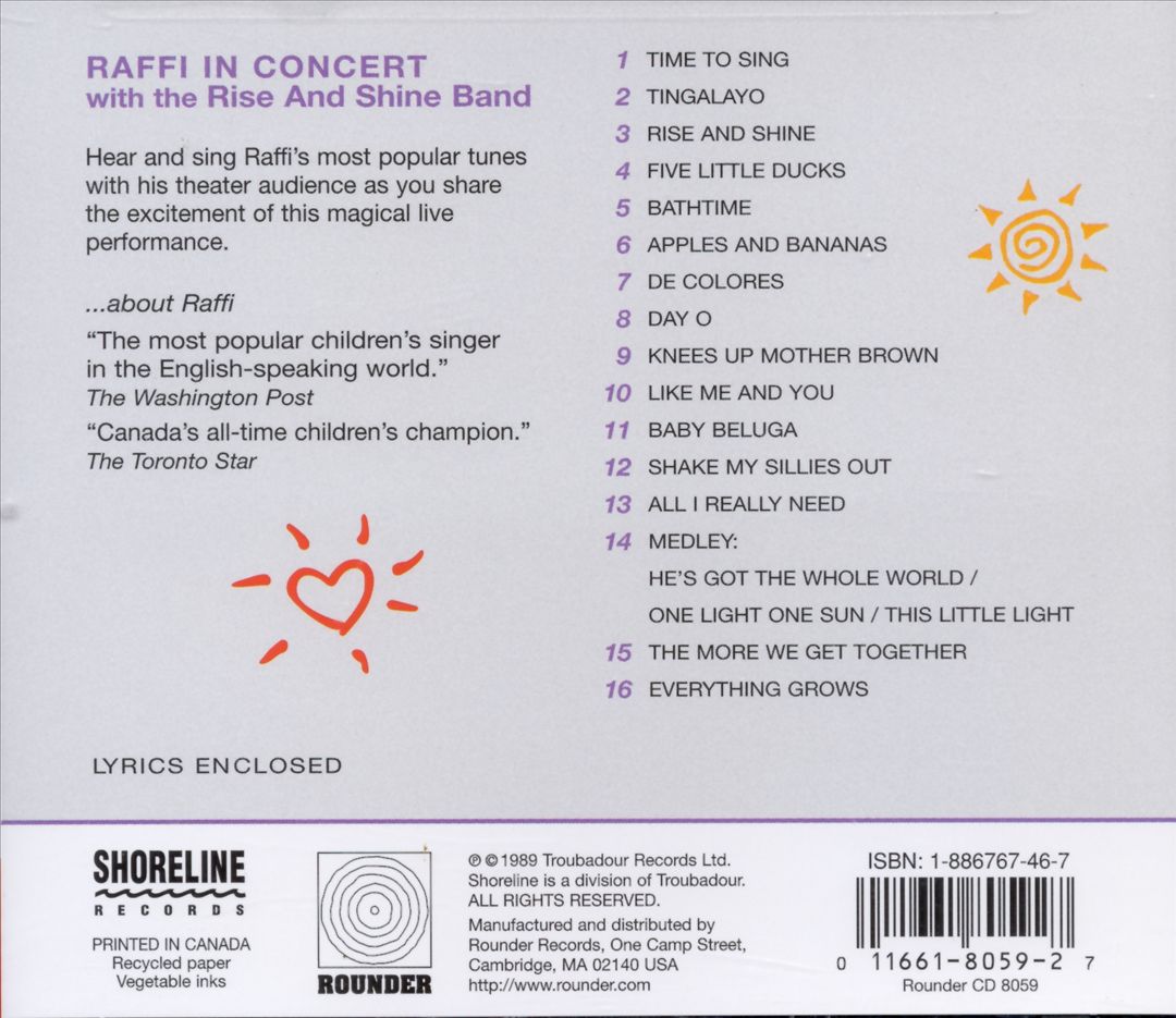 In Concert with the Rise and Shine Band cover art
