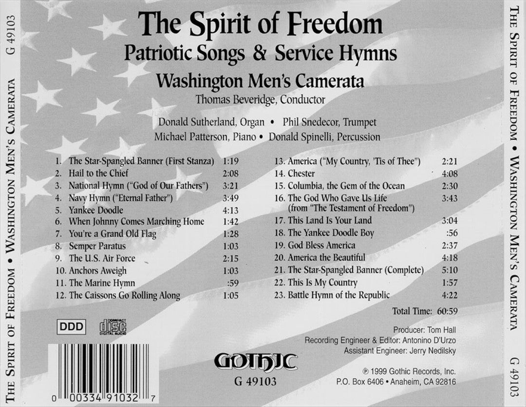 Spirit of Freedom: Patriotic Songs & Service Hynms cover art