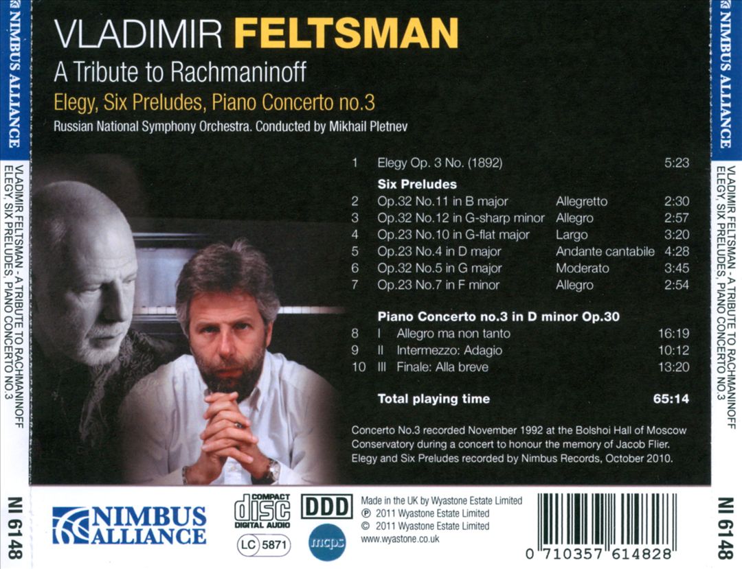 Tribute to Rachmaninoff cover art