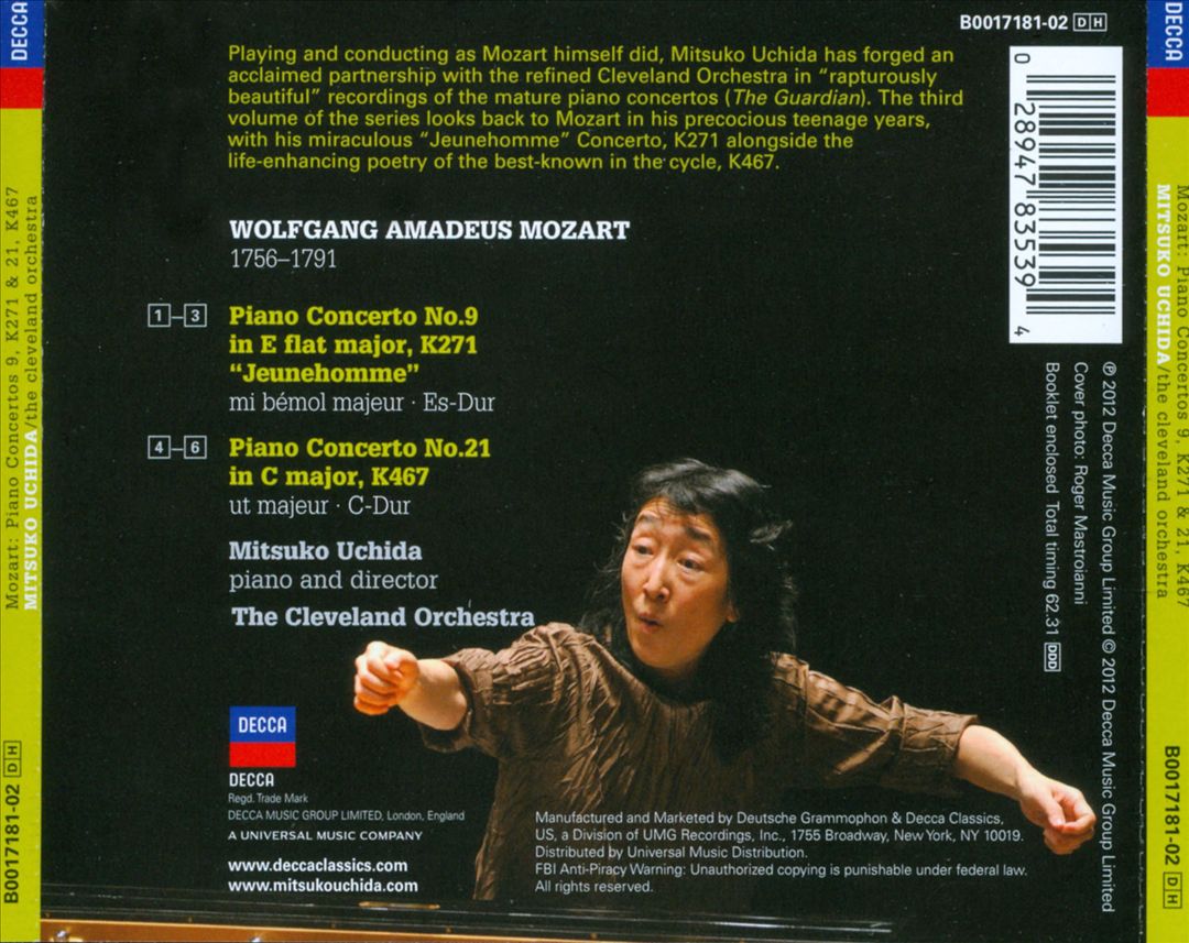 Mozart: Piano Concertos No. 9, K271 & No. 21, K467 cover art