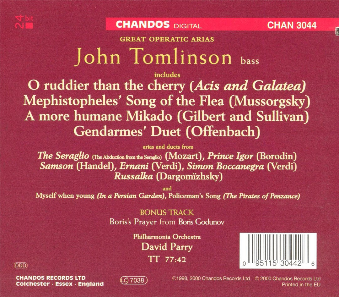 Great Operatic Arias cover art