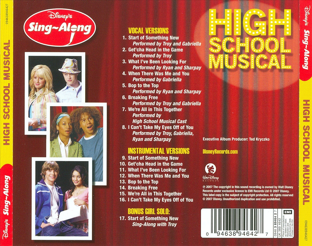 High School Musical Sing-A-Long cover art