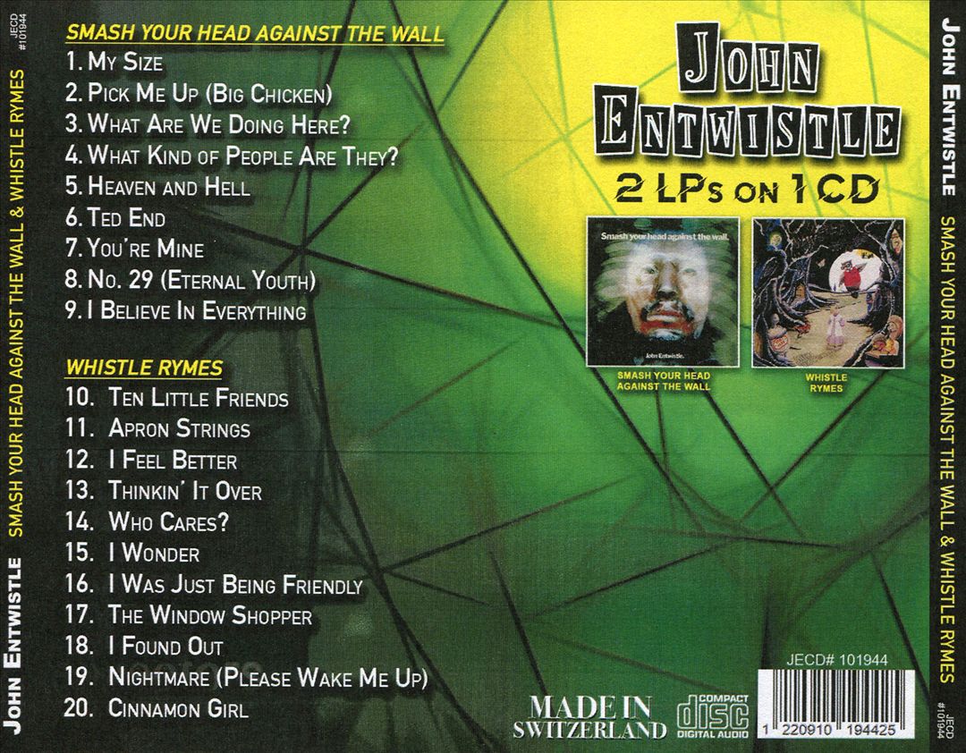 Smash Your Head Against the Wall/Whistle Rymes cover art