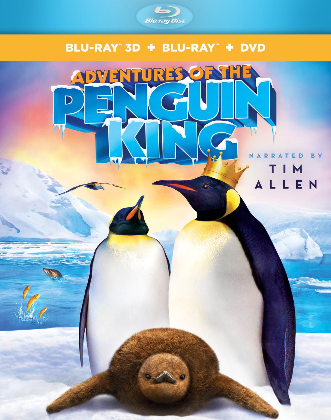Adventures of the Penguin King [3 Discs] [3D] [Blu-ray/DVD] cover art