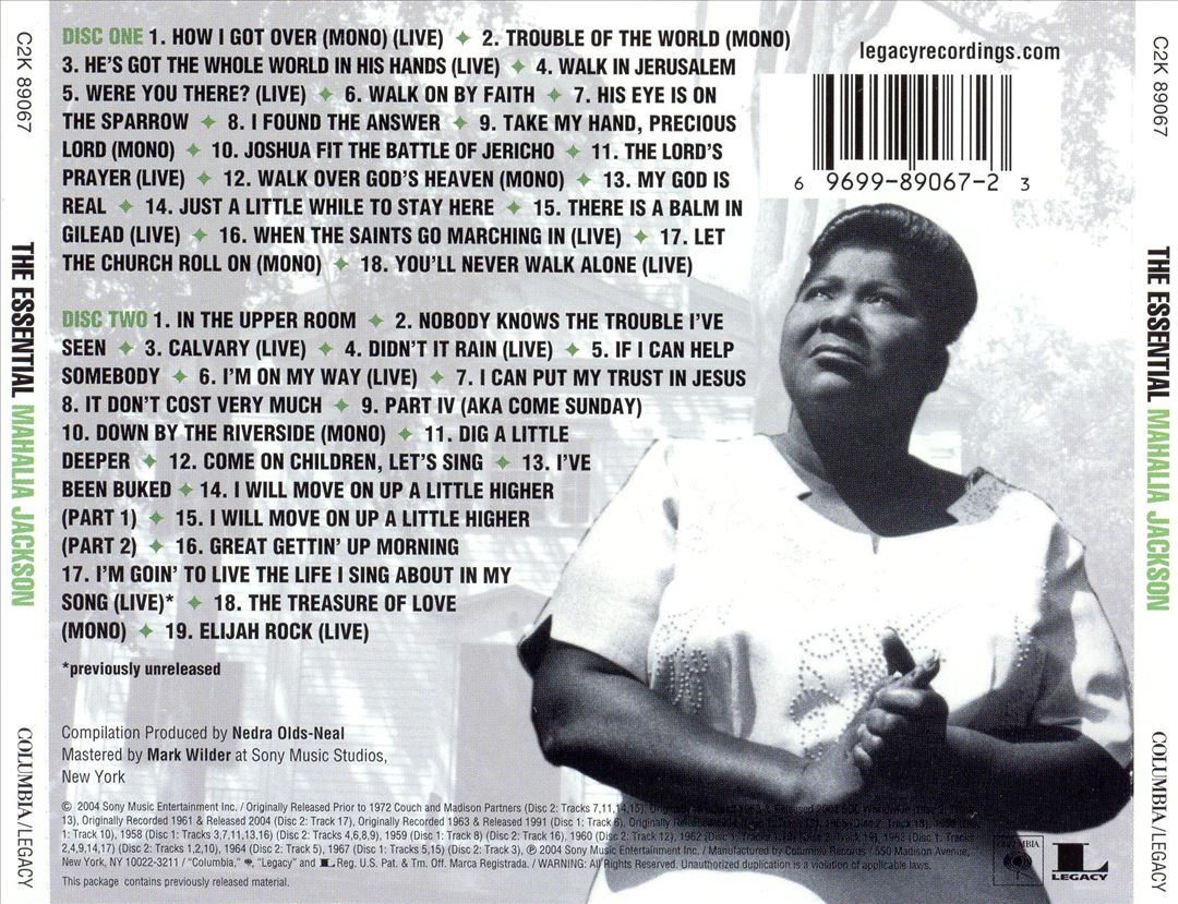 Essential Mahalia Jackson [Columbia/Legacy] cover art
