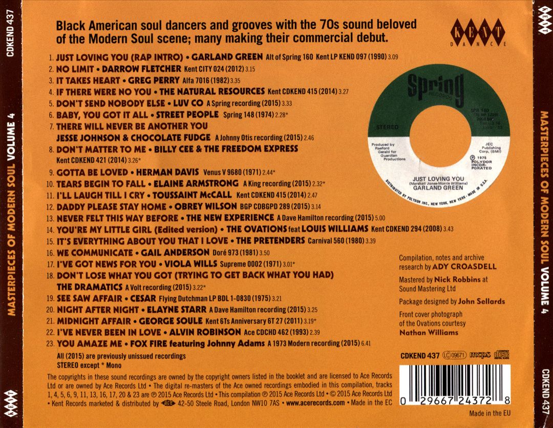 Masterpieces of Modern Soul, Vol. 4 cover art