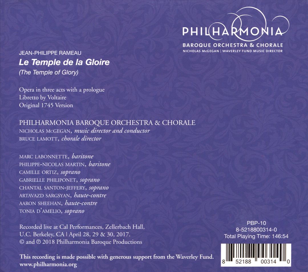 Rameau: Le Temple de la Gloire cover art