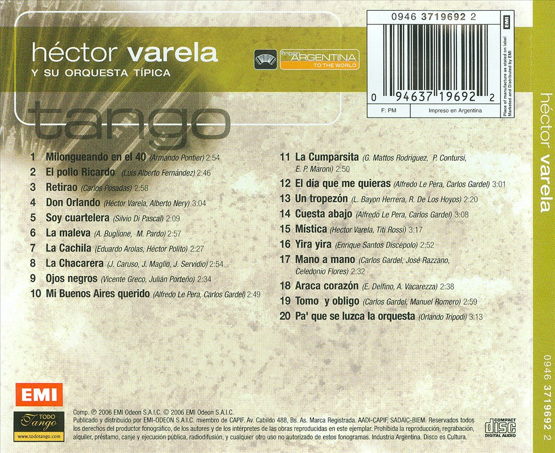 From Argentina to the World cover art