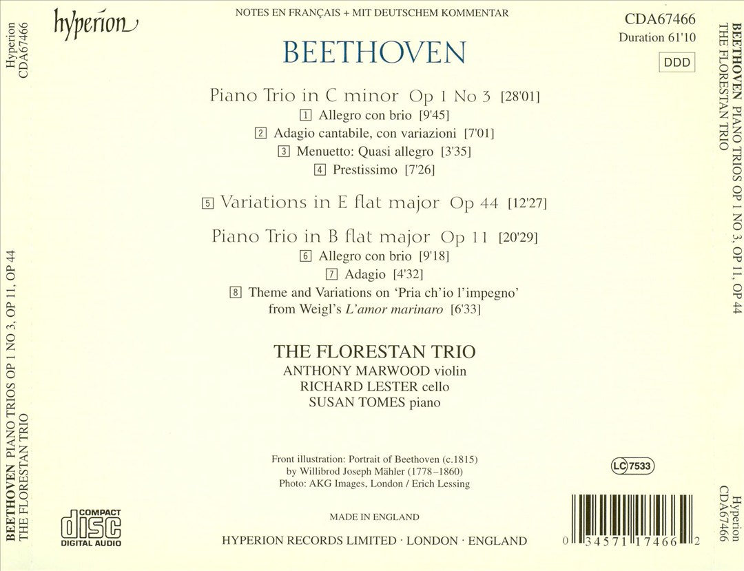 Beethoven: The Complete Music for Piano Trio, Vol. 4 cover art