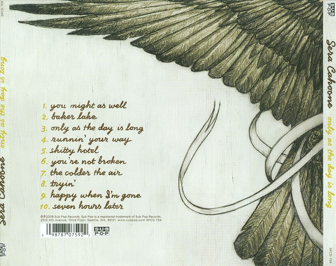 Only as the Day Is Long cover art
