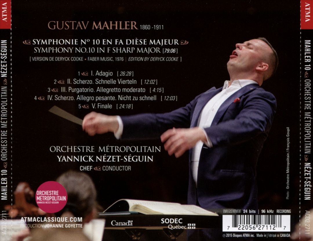 Mahler: Symphony No. 10  (D. Cooke completion) cover art