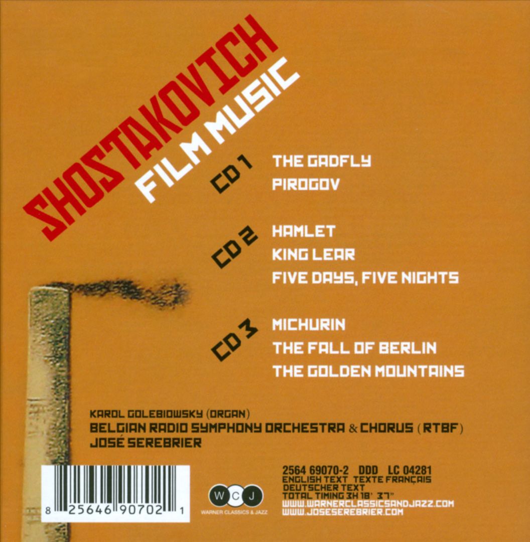 Shostakovich: Film Music cover art