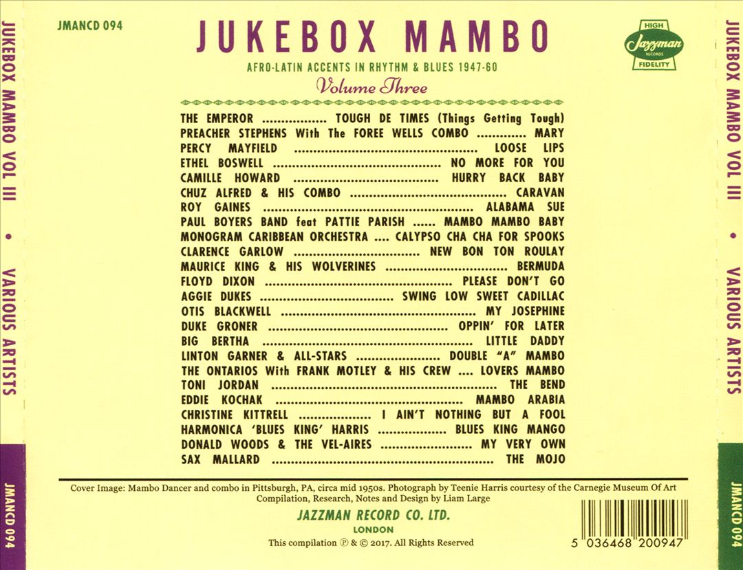 Jukebox Mambo, Vol. 3 cover art