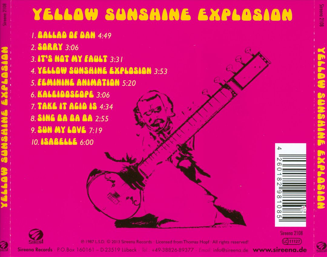 Yellow Sunshine Explosion cover art
