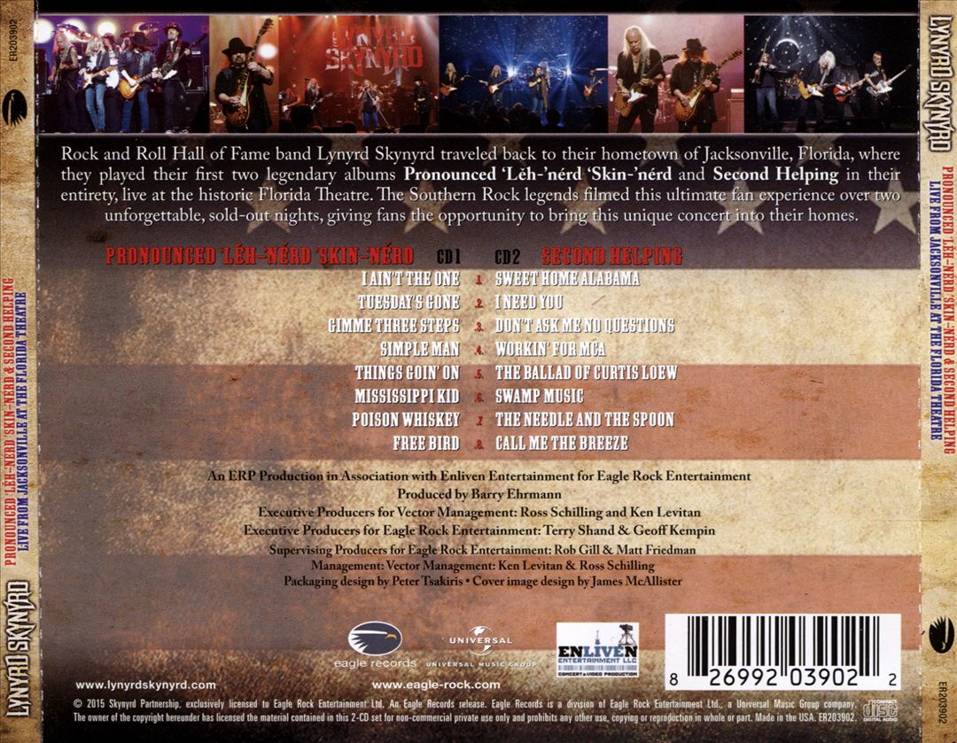 Pronounced Leh-Nerd Skin-Nerd & Second Helping: Live From Jacksonville at the Florida Theatre cover art