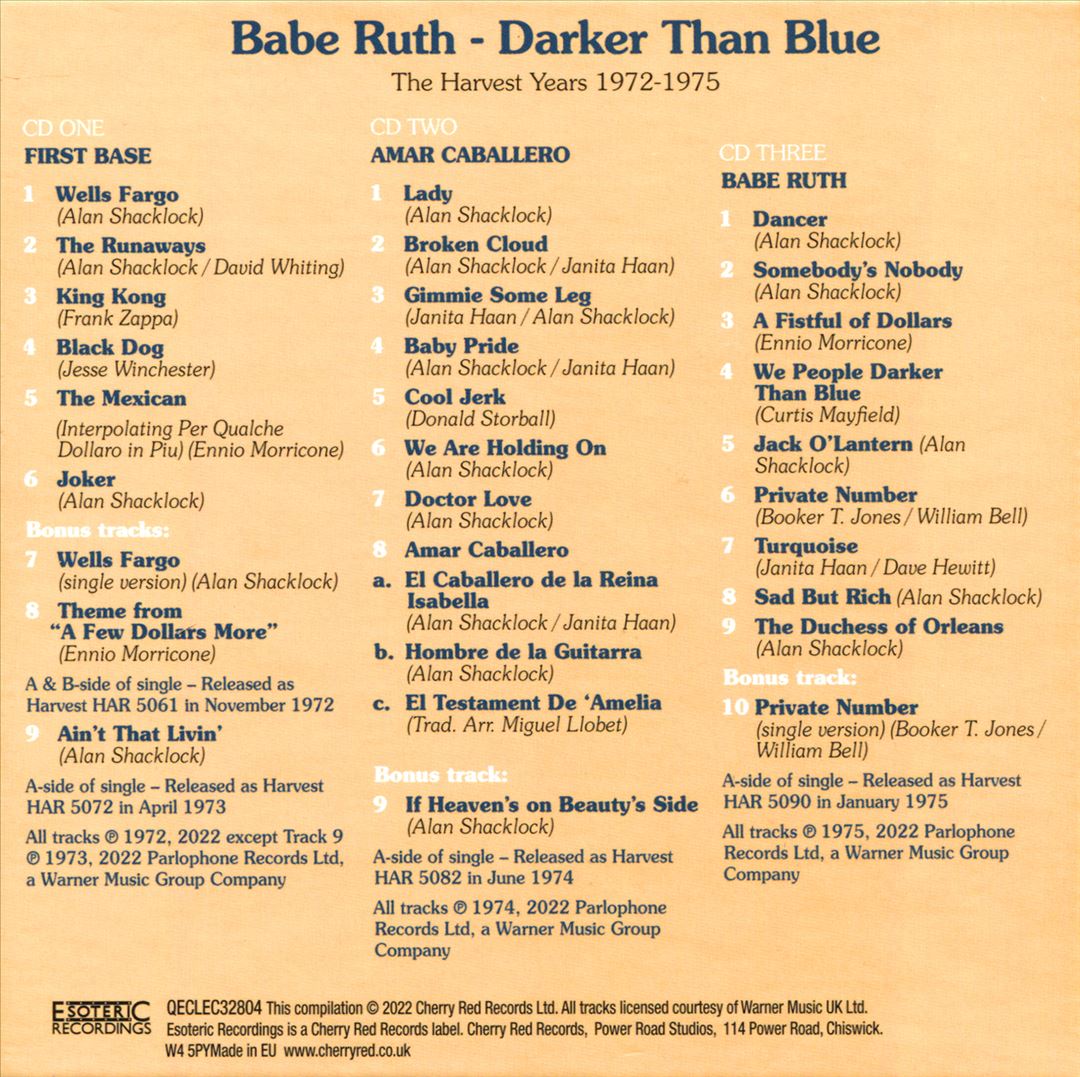 Darker than Blue: The Harvest Years 1972-1975 cover art