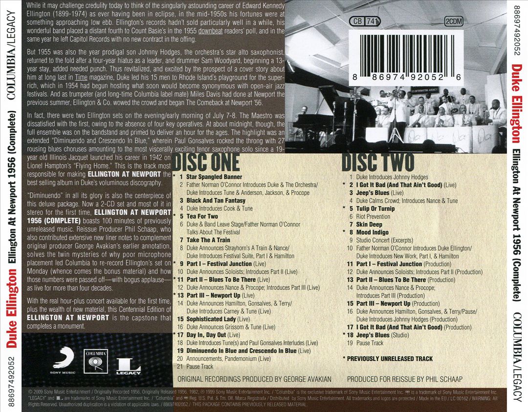 Ellington at Newport [1999] cover art