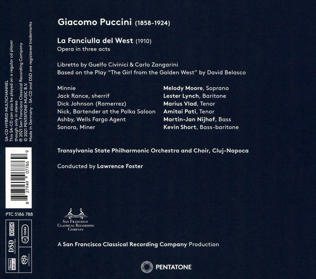 Puccini: La Fanciulla del West cover art