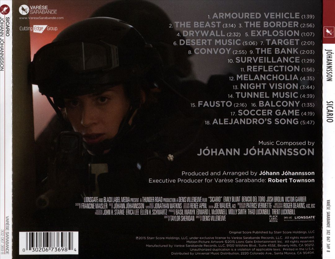 Sicario [Original Motion Picture Soundtrack] cover art