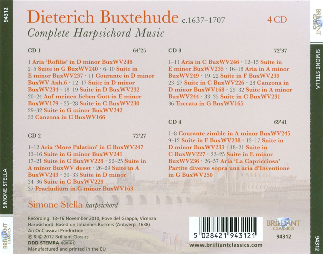 Buxtehude: Complete Harpsichord Music cover art