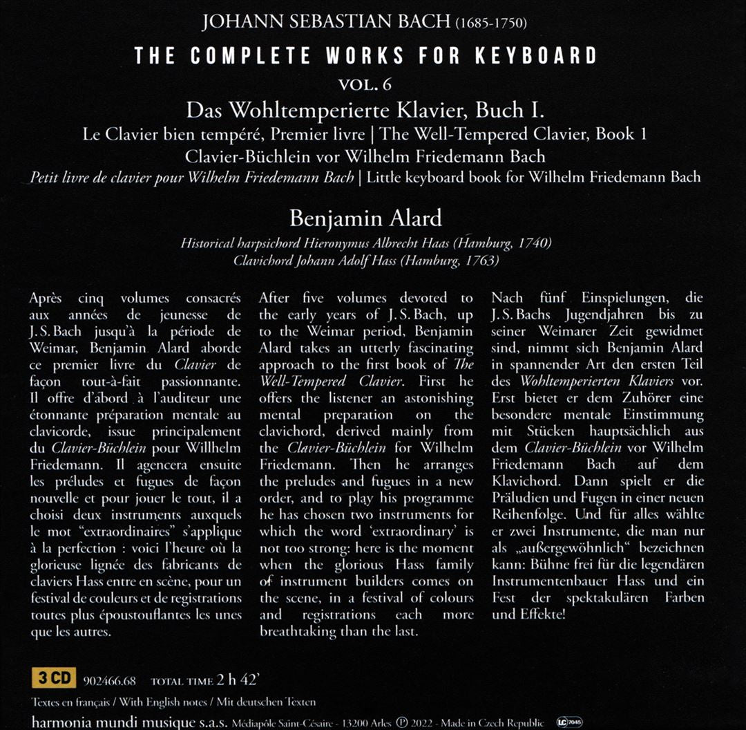 Johann Sebastian Bach: The Complete Works for Keyboard, Vol. 6 - Das Wohltemperierte Klavier cover art