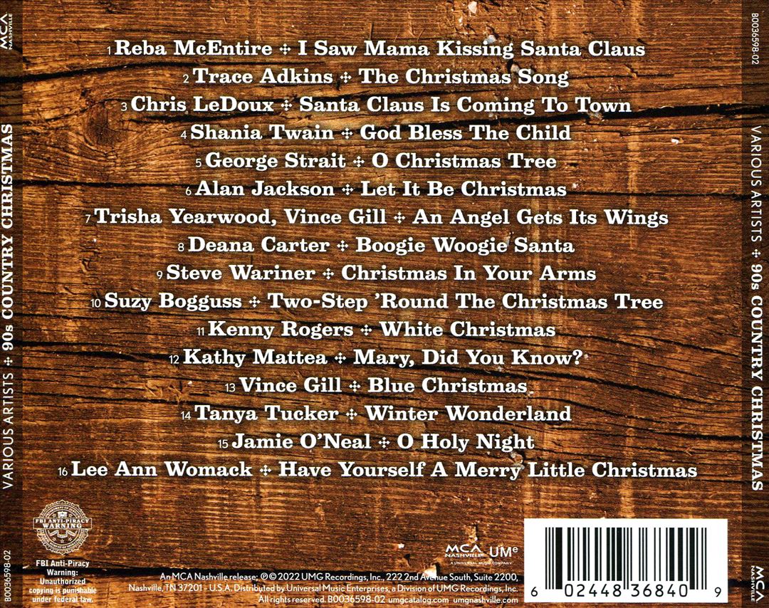 90s Country Christmas cover art
