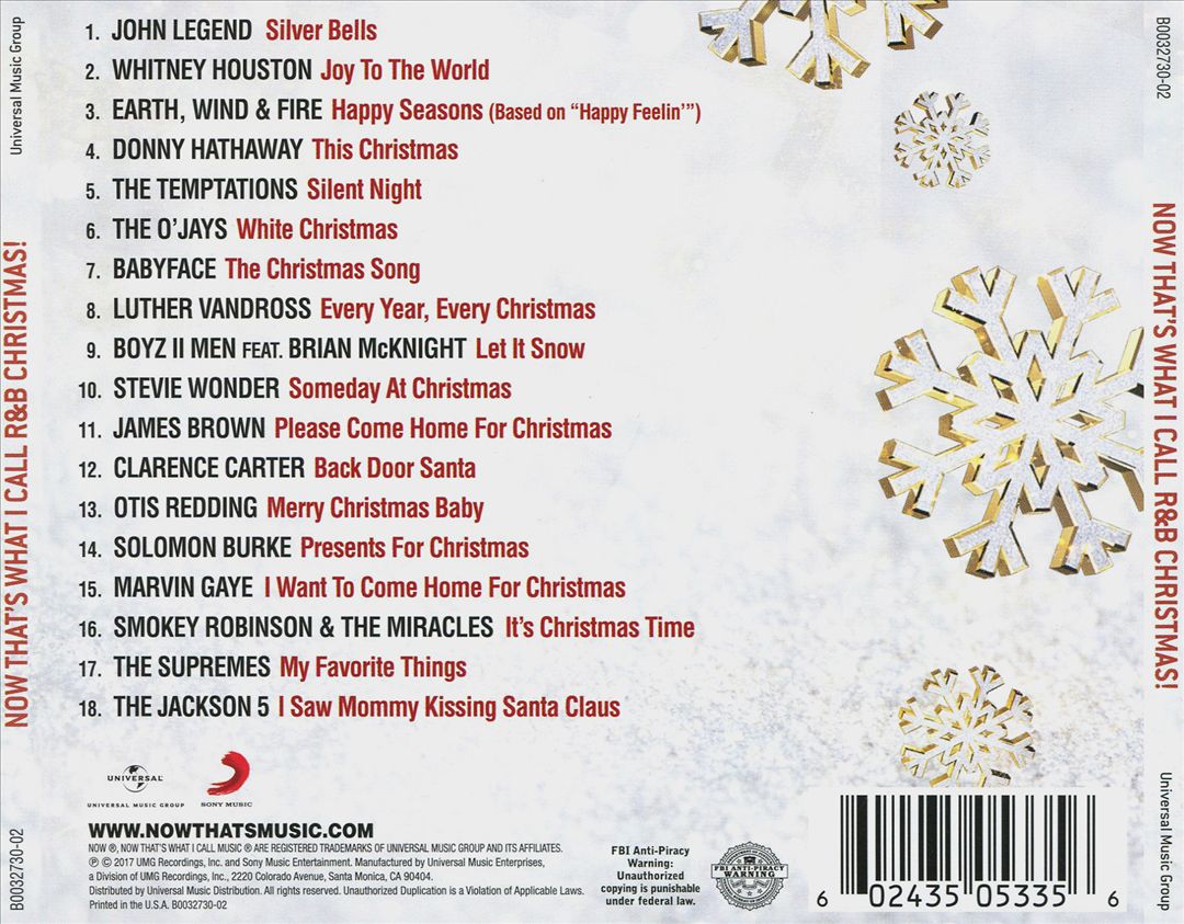 Now That's What I Call Music! R&B Christmas cover art