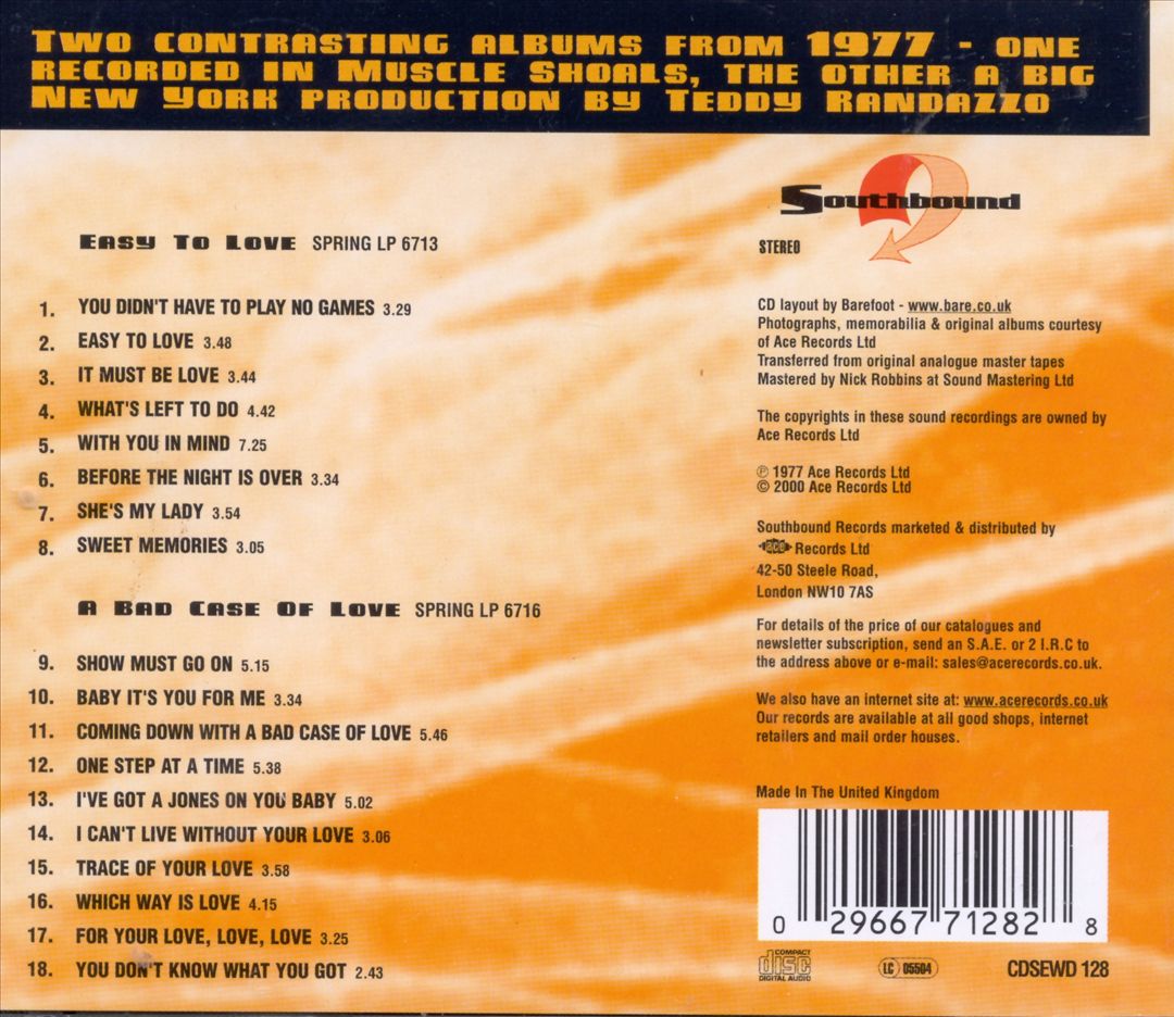 Easy to Love/A Bad Case of Love cover art