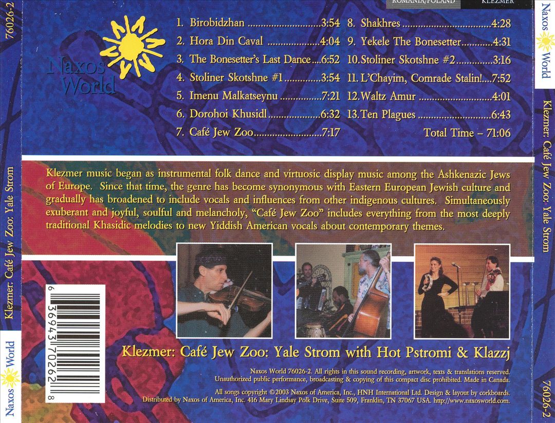 Klezmer Cafe Jew Zoo cover art