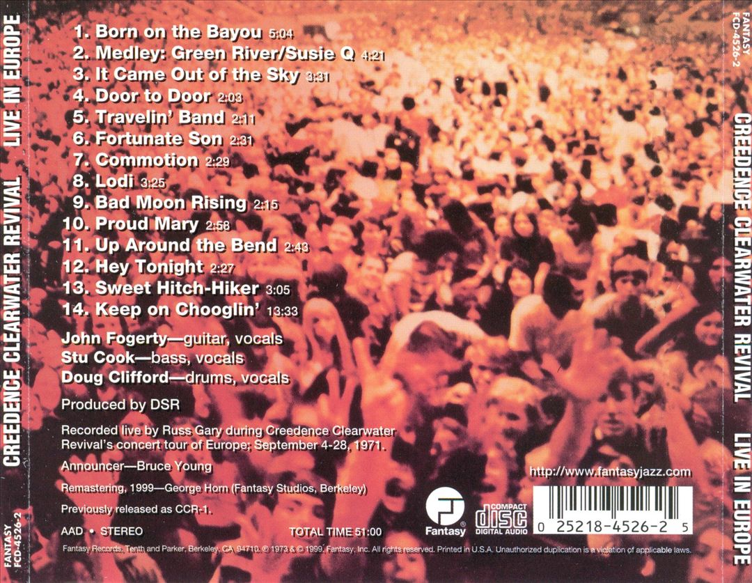Live in Europe cover art