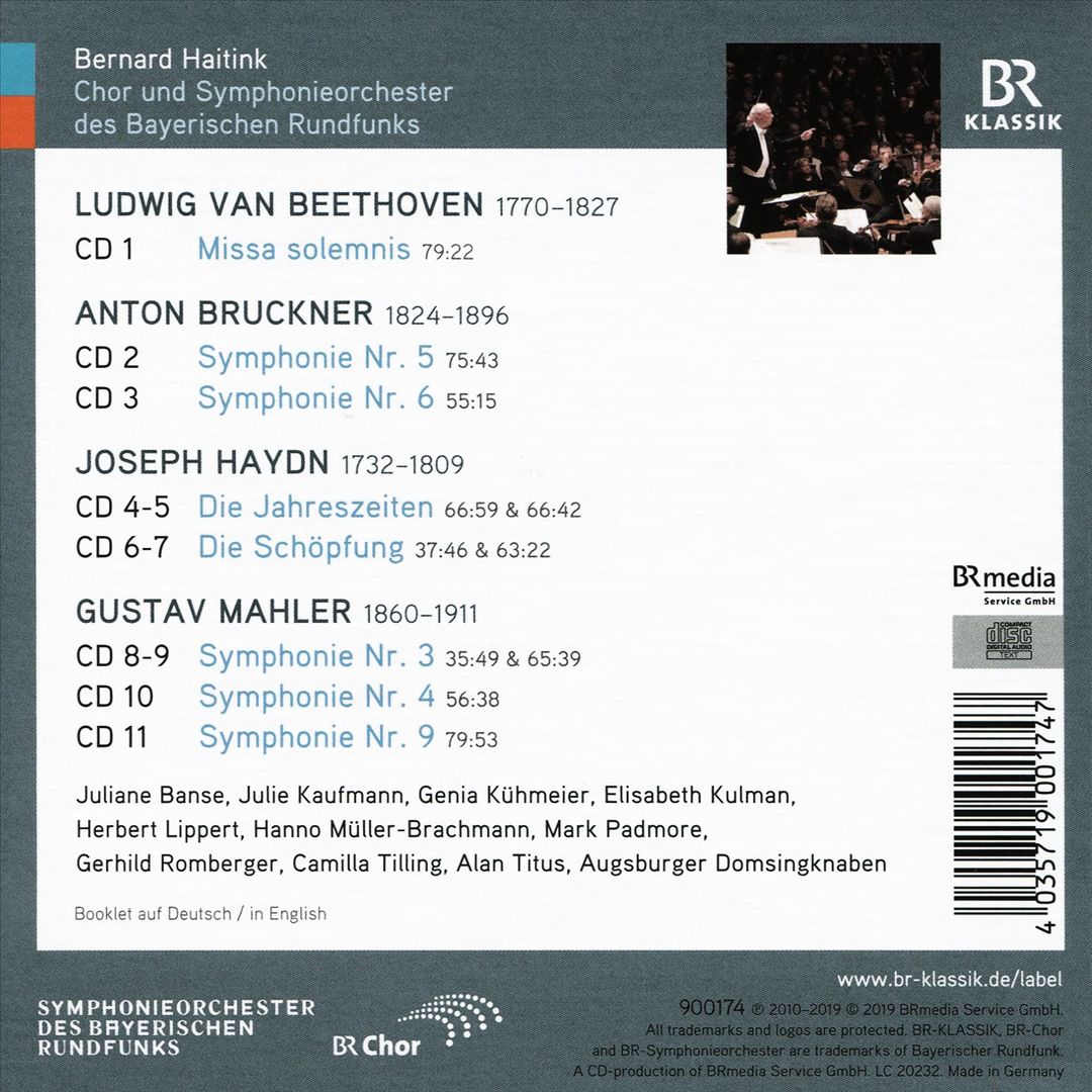 Bernard Haitink Portrait cover art