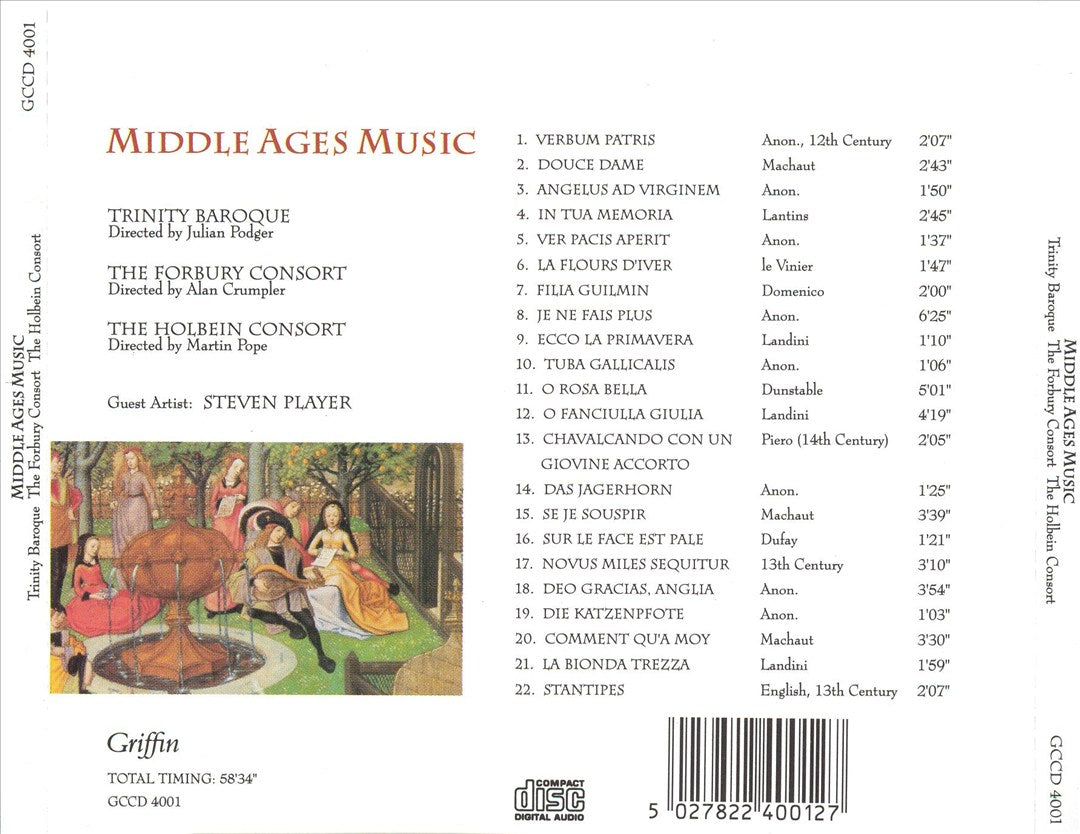 Music Of The Middle Ages cover art