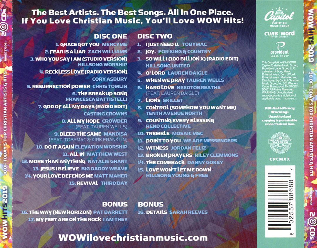 Wow Hits 2019 cover art