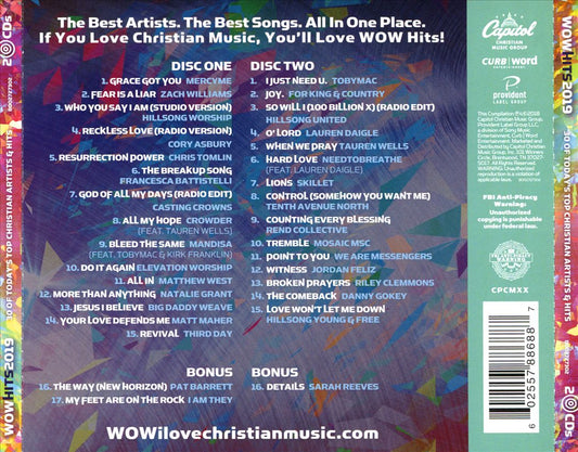 Wow Hits 2019 cover art