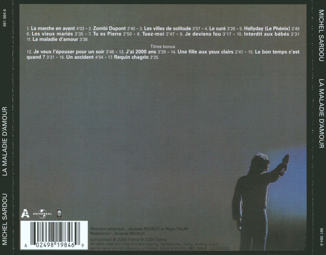 La Maladie D'amour cover art