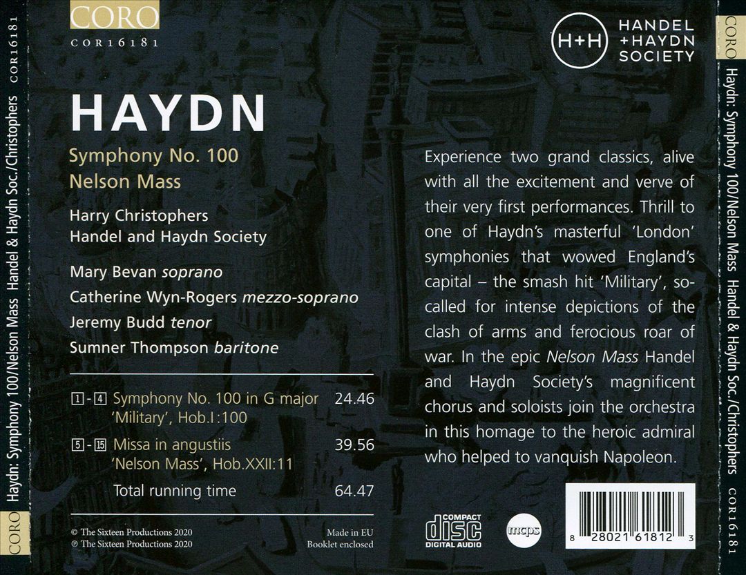 Haydn: London Symphony No. 100; Nelson Mass cover art