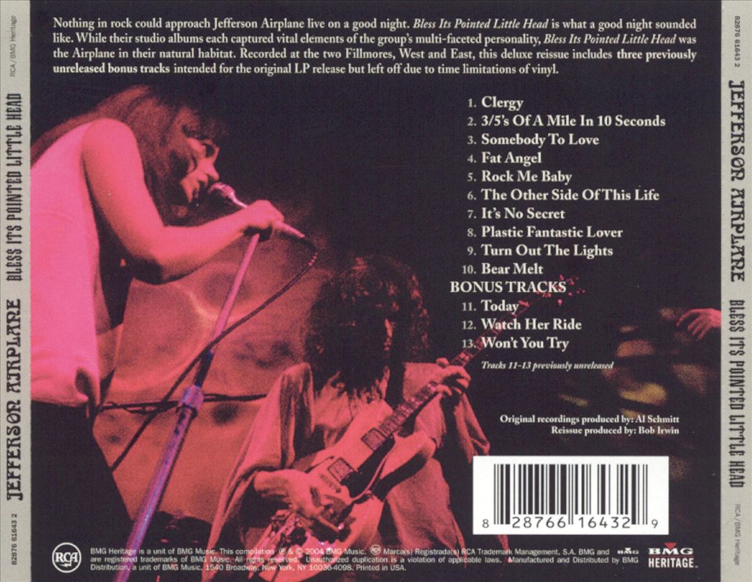 Bless Its Pointed Little Head [Bonus Tracks] cover art
