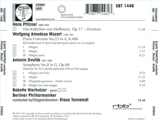 Mozart: Piano Concerto No. 23; Dvorák: Symphony No. 8 cover art
