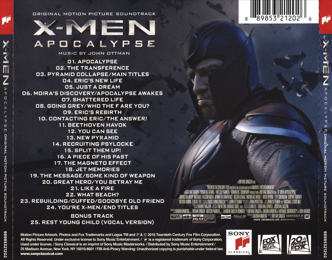 X-Men: Apocalypse [Original Motion Picture Soundtrack] cover art