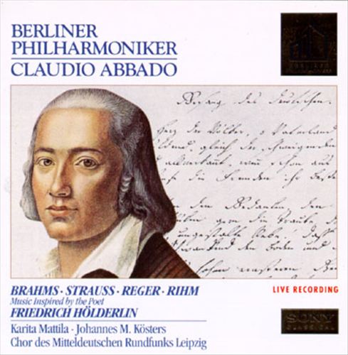 Brahms, Richard Strauss, Max Reger, Wolfgang Rihm: Music Inspired by the Poet Friedrich Hölderlin cover art