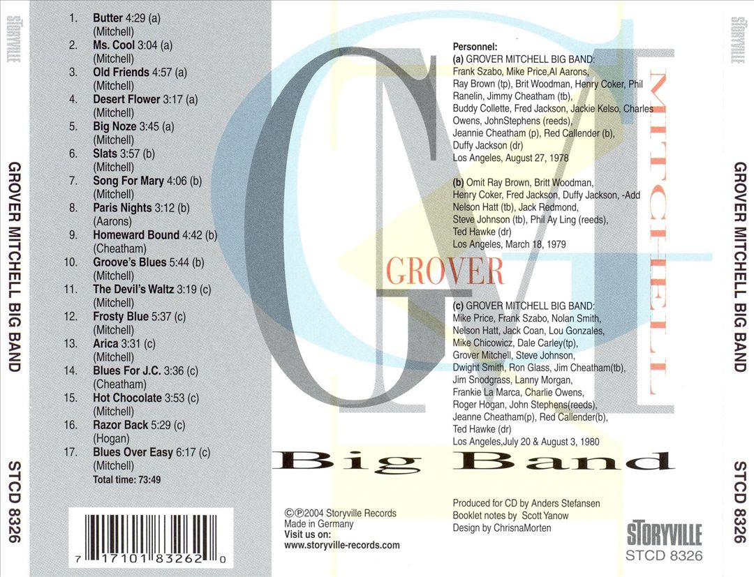 Grover Mitchell Big Band cover art