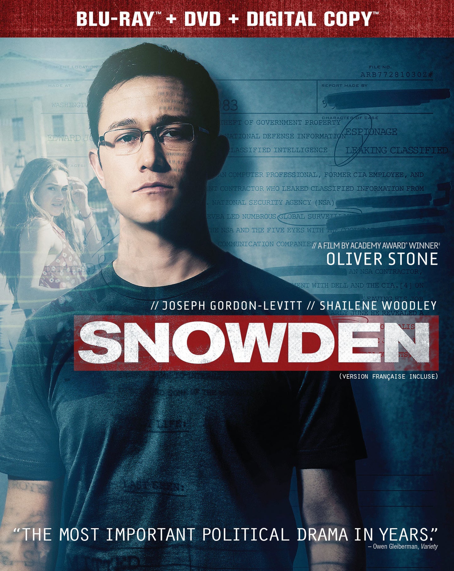 Snowden [Blu-ray] cover art