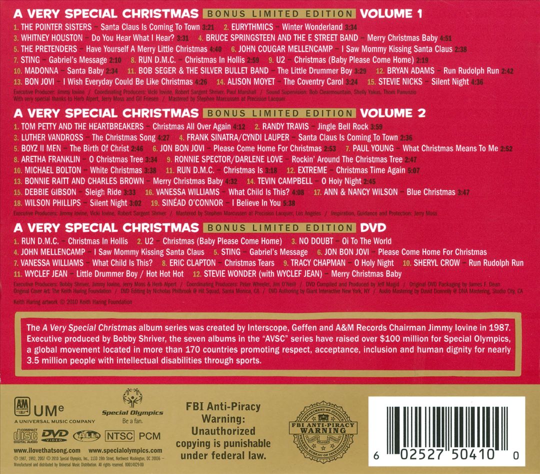Very Special Christmas, Vols. 1-2 cover art
