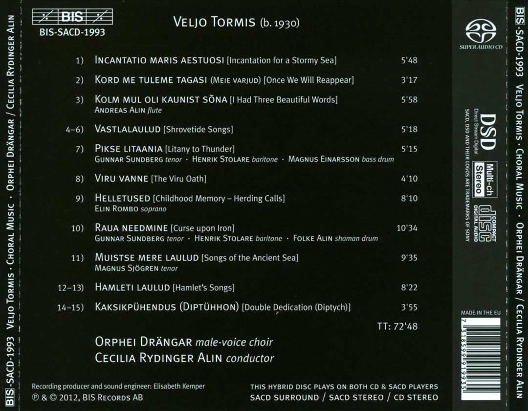 Curse Upon Iron: Works for Male Choir by Veljo Tormis cover art
