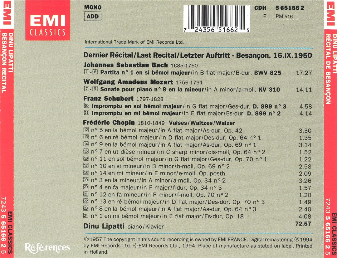 Récital de Besançon cover art